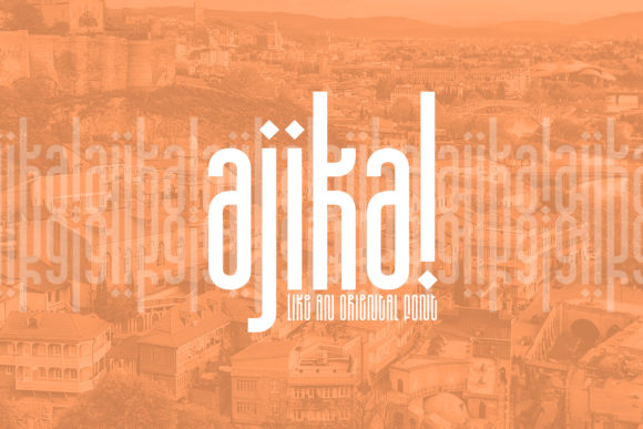 Ajika: A Modern Sans Serif Font