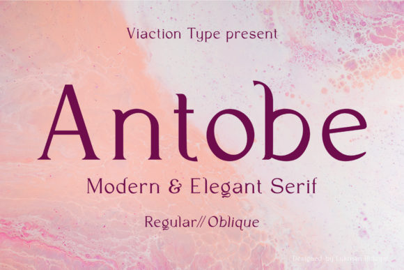 Antobe: A Serif Font for Elegant Web Design