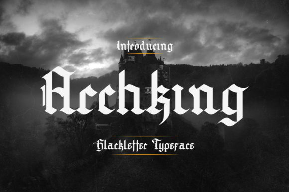 Archking: A Bold Blackletter Font