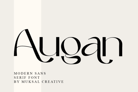 Augan: A Modern Sans Serif Typeface for Handmade Creators