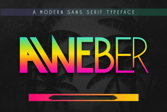 Aweber: A Modern Typeface for Creative Projects