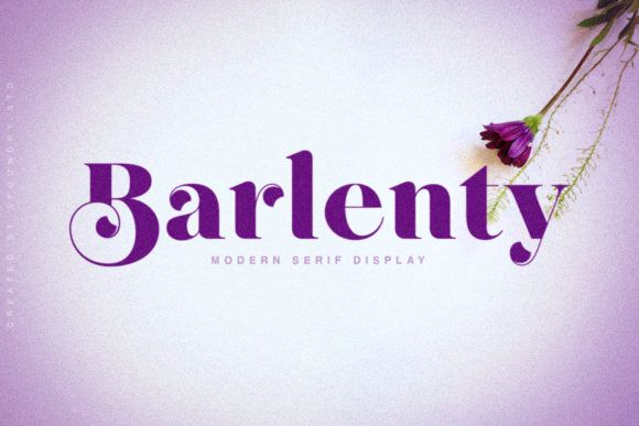 Barlenty Font: Elegant Serif for Web Design