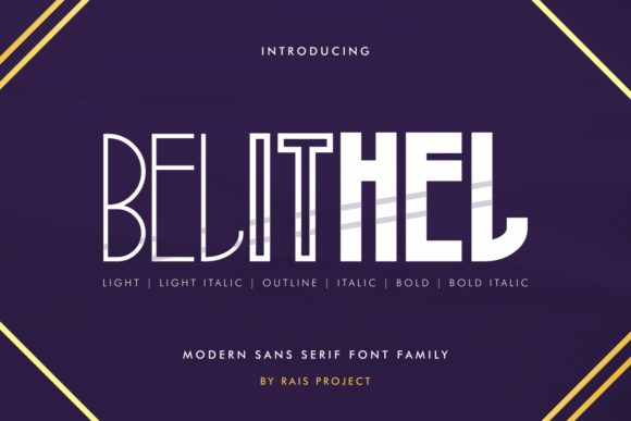 Belithel: Modern Sans Serif for Digital Marketing