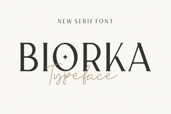 Biorka: A Stylish Serif Font for Craft Projects