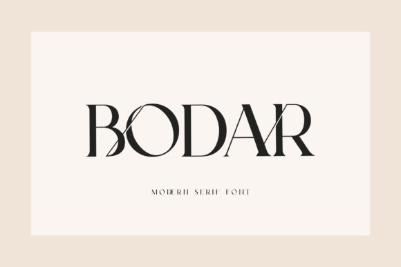 Bodar: A Stylish Serif Font for Editorial Design