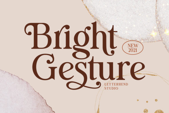 Bright Gesture: A Modern Serif Font