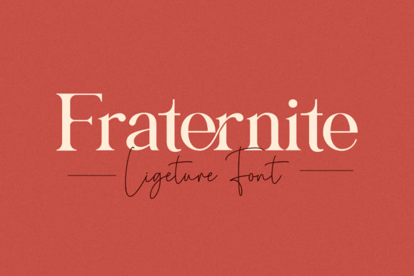 Fraternite Font for Editorial Design