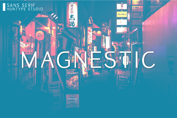 Magnestic: A Modern Sans Serif Font