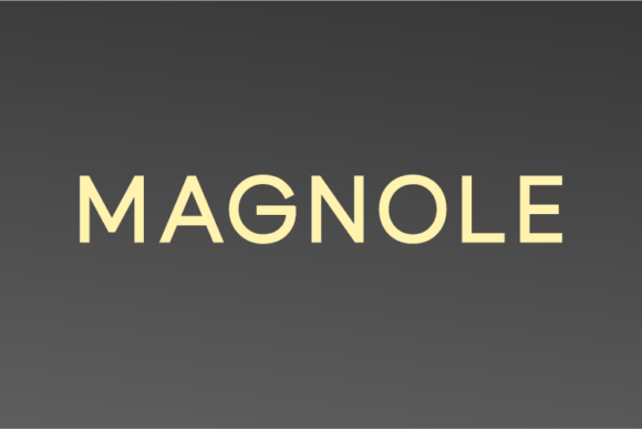 Magnole: A Modern Typeface for Elegant Design