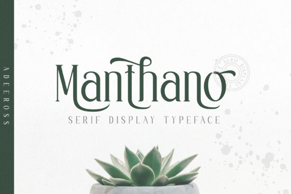Manthano: A Stylish Serif Font for Business