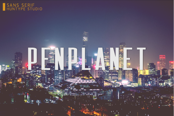 Penplanet: A Modern Sans Serif Font