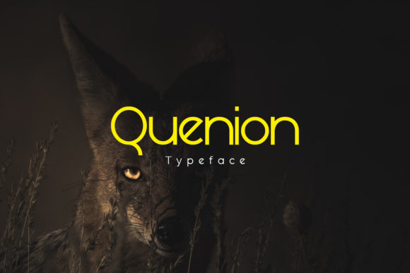 Quenion: Modern Font for Digital Marketing