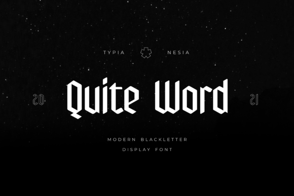 Quite Word Font for Stylish Design