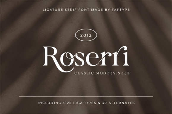 Roserri: A Stylish Serif Font