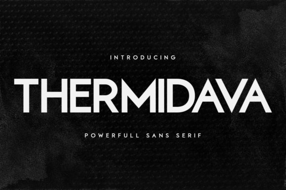 Thermidava: A Bold Sans Serif for Creative Projects