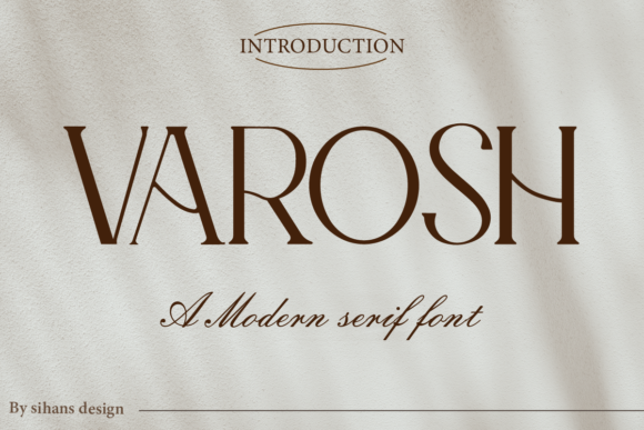 Varosh: A Bold Serif for Real-World Design