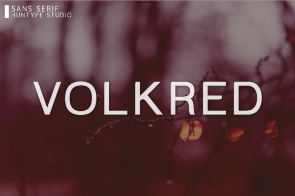 Volkred: A Modern Sans Serif Font